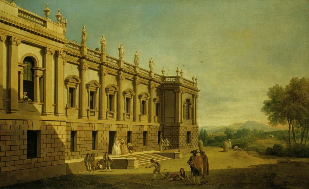 Vista di Burlington House - Royal Collection